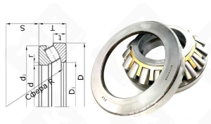 Подшипник 9039428 (29428) упорный роликовый самоустанавливающийся 140-280-85 мм