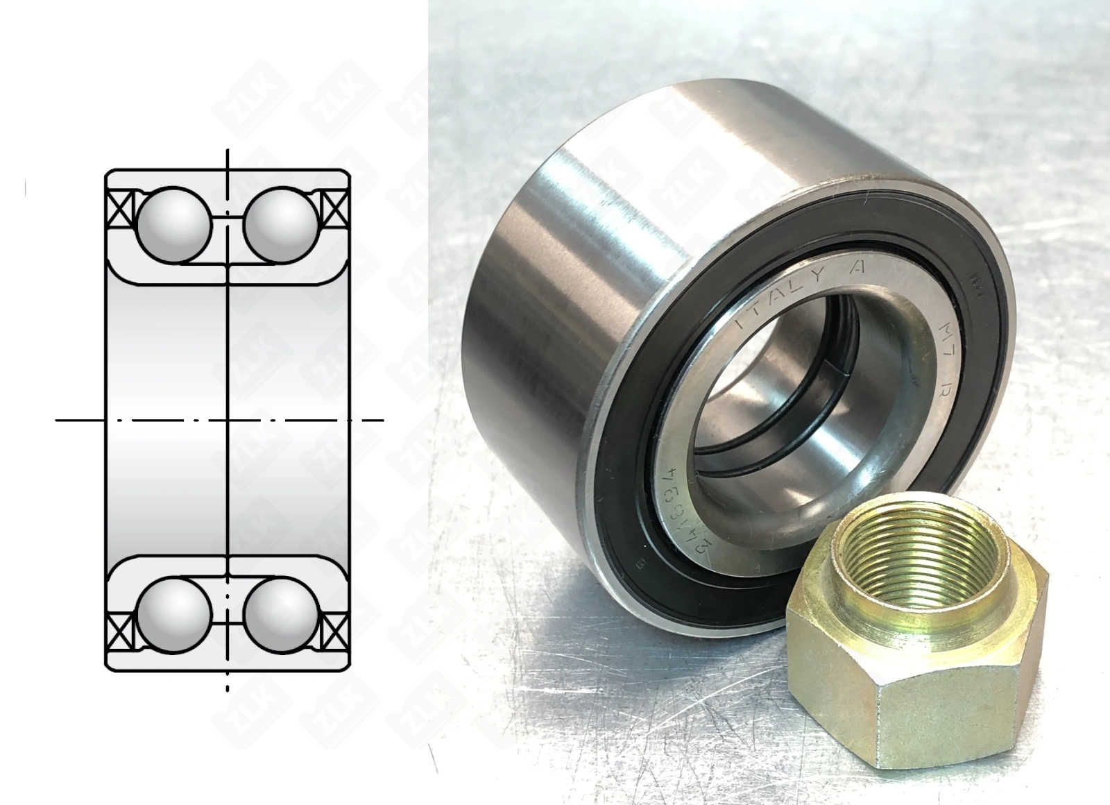 Подшипник шариковый  (VKBA744) 35×71.7×36.8 мм SKF оригинал