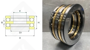 Подшипник 38230Л (52230М) упорный шариковый 130-215-20 мм