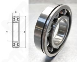 Подшипник 50310 (6310N) радиальный шариковый 50-110-27 мм