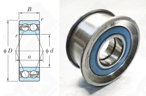 Подшипник 256705 радиально-упорный шариковый 25-62-28 мм