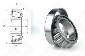 Подшипник 7510 АШ (6У) (32210) радиально-упорный роликовый конический 50-90-24,75 мм