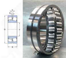 Подшипник 3113244 H (23244КMBW33) радиальный роликовый самоустанавливающийся 220-400-144 мм