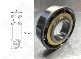 Подшипник 46416Л (7416ACM) радиально-упорный шариковый 80-200-48 мм