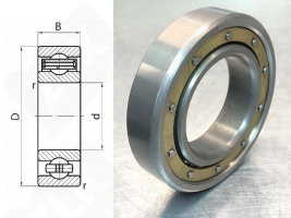 Подшипник 210Л (70) (6210MC3) радиальный шариковый 50-90-20 мм