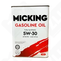 Масло моторное 5W-30 синтетическое 4л бензин Micking Gasoline Oil MG1 API SP/RC
