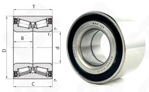 Подшипник 537906К1С17 (JRM3049/JRM3010XDA) радиально-упорнный роликовый конический 30-60-37 мм