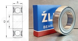 Подшипник AS457519 радиальный шариковый 45-75-19 мм