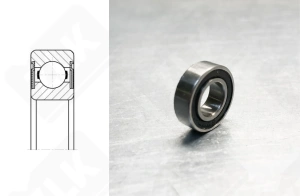 Подшипник 1000700 2RS (67002RS) радиальный шариковый10-15-3 мм