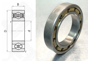Подшипник 112Л (6012М) радиальный шариковый 60-95-18 мм