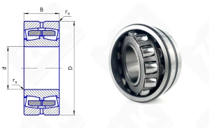 Подшипник 53611 H (22311ССW33) радиальный роликовый самоустанавливающийся 55-120-43 мм