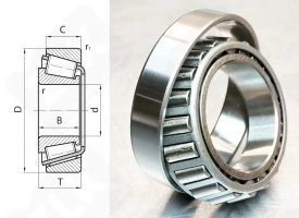 Подшипник 390/394 радиально-упорный роликовый конический 57,15-110-21,996 мм