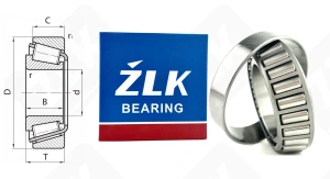 Подшипник 2007111 А (32011X) радиально-упорный роликовый конический 55-90-23 мм