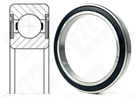 Подшипник 1000813 2RS (618132RS,68132RS) радиальный шариковый 65-85-10 мм