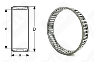 Подшипник K95x102x21 радиальный игольчатый 95-102-21 мм