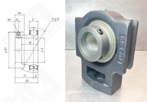 Подшипниковый узел TUE08+GE40KRR