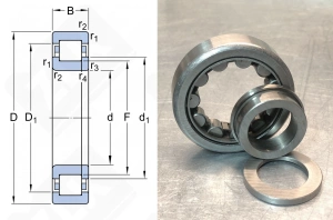 Подшипник 92506 (NUP2206) радиальный роликовый 30-62-20 мм