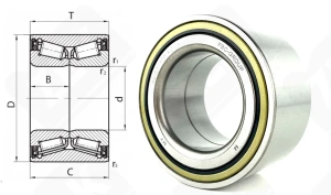 Подшипник 537909 (JXC25469C/JXC25469DA) радиально-упорный роликовый конический 49-84-43 мм