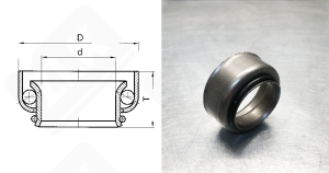 Подшипник 836906 радиально-упорный шариковый 28-42/44-26 мм