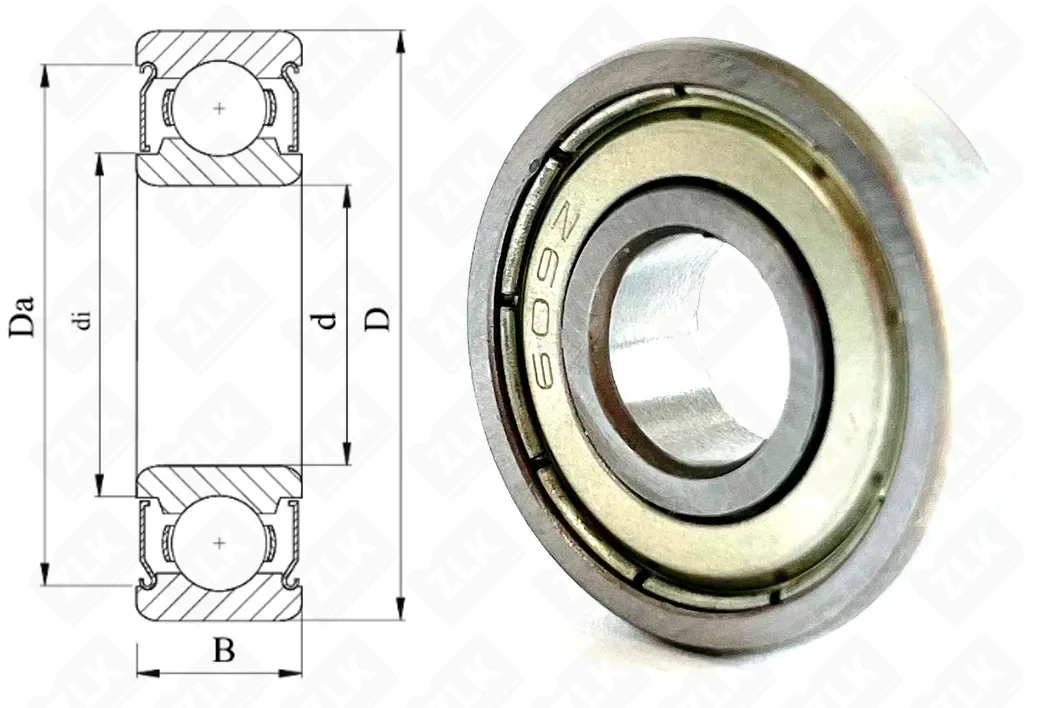 Подшипник шариковый 80019 (609 ZZ) 9×24×7 мм Neutral
