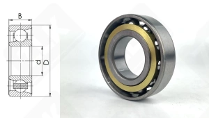 Подшипник 36317Л (7317СМ) радиально-упорный шариковый 85-180-41 мм