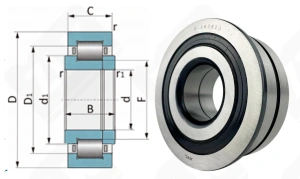 Подшипник F-567523 радиально-упорный шариковый 35-85-36 мм