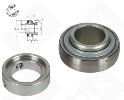 Подшипник GE35KRRB (ЕХ207G2) шариковый 35-72-37,7 мм