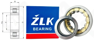 Подшипник 42320 Л (20) (NJ320MC3VL0241) радиальный роликовый токоизолированный 100-215-47 мм