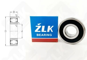 Подшипник 180605 Ш (623052RS) радиальный шариковый 25-62-24 мм