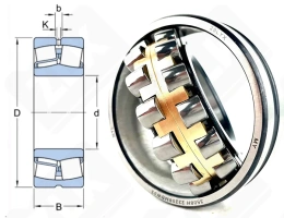 Подшипник 3508 Н (22208CAW33,22208MBW33) радиальный роликовый самоустанавливающийся 40-80-23 мм