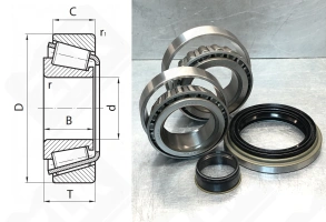 Подшипник VKBA1921 радиально-упорный роликовый конический 52,4-91,8-26,5 мм