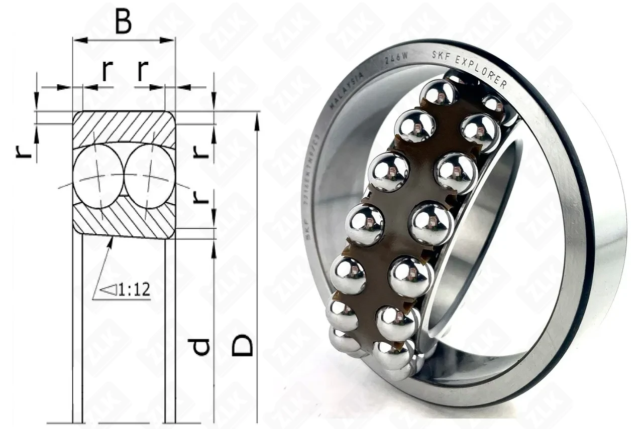 Подшипник шариковый 111516 E  (2216EKTN9C3) 80×140×33 мм SKF оригинал