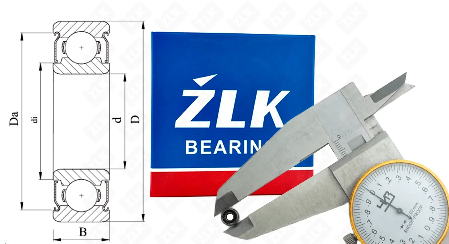 Подшипник шариковый  (MR83) 3×8×2.5 мм ZLK