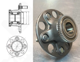 Подшипниковый ступичный узел JWB3179 (4340165J02) радиально-упорный шариковый 30-84-63 мм