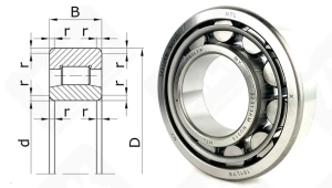 Подшипник 32313 (NU313) радиальный роликовый 65-140-33 мм
