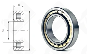 Подшипник 32240 Л (NU240M) радиальный роликовый 200-360-58 мм