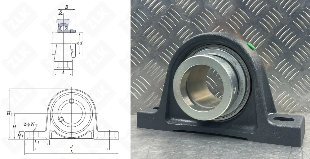 480212UCP (UCP212) (RASE60N) INA (с эксцентриком)
