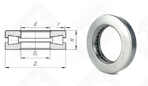 Подшипник 29910 К4 (BFSB353056E)  упорный роликовый  50-78-22 мм