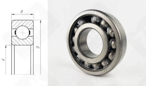 Подшипник 80308 (6308ZZVA201) радиальный шариковый 40-90-23 мм