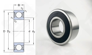 Подшипник 180612 (623122RS) радиальный шариковый 60-130-46 мм