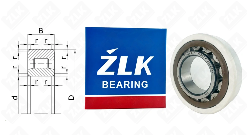 32315 Е (NU315ECPVL0241) ТК18 ZLK (токоизолированный)