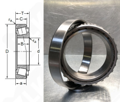 Подшипник 2007152 (32052) радиально-упорный роликовый конический 260-400-87 мм