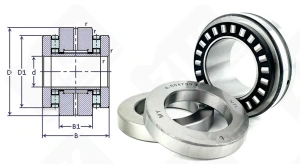 Подшипник 504709 Е (ZARN4580TN) упорный игольчатый 45-80/70-60 мм