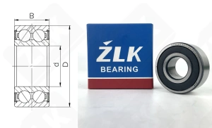 Подшипник 3056203Ш5 (52032RS,32032RS) радиально-упорный шариковый 17-40-17,5 мм
