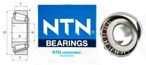 Подшипник 7608 (32308U) радиально-упорный роликовый конический 40-90-35,25 мм