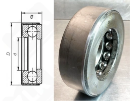 Подшипник 98316 упорный шариковый 80-145-45 мм