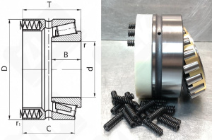 Подшипник 17716 Л (2) (140080/140140P) радиально-упорный роликовый конический 80-140-77,07 мм