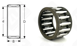 Подшипник K22x28x17 радиальный игольчатый 22-28-17 мм