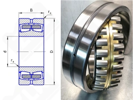 Подшипник 3003296 Н (23296MBW33) радиальный роликовый самоустанавливающийся 480-870-310 мм