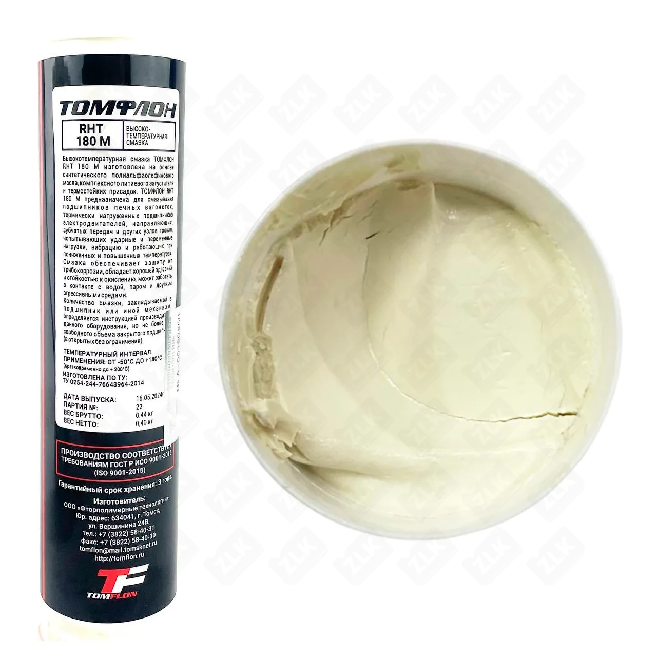 Смазка ТОМФЛОН RHT 180 M (400г) (от -30°C до +180°C)